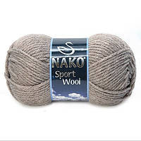 Пряжа Nako Sport Wool № 23294 (Нако Спорт вул) Шерсть Акрил Бежевый