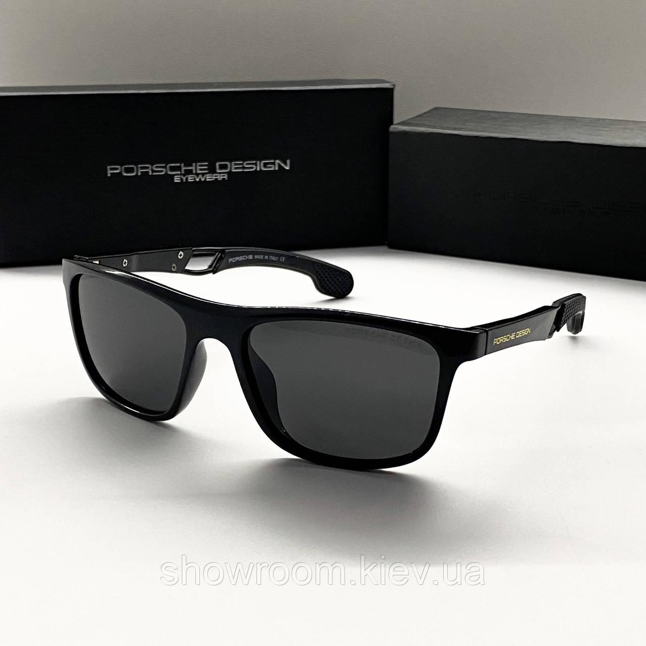Чоловічі сонячні окуляри з поляризацією Porsche Design (6419) чорні