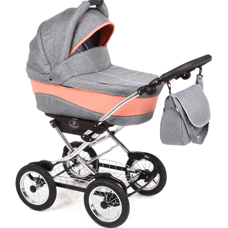Дитяча коляска 3в1 Soft Line CHROME 04 кораловий