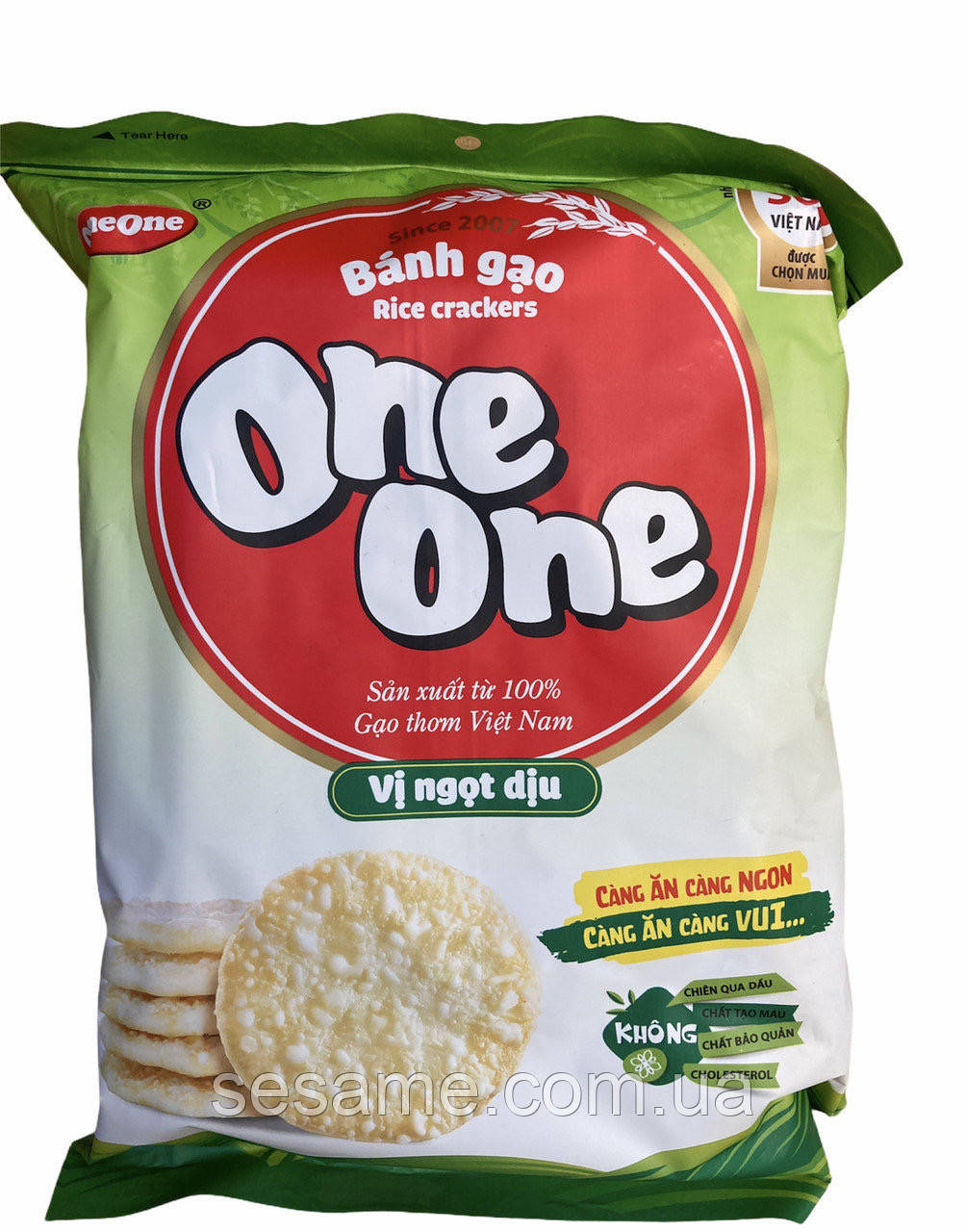 Рисове печиво One-One (кругле), 150 г. (В'єтнам)