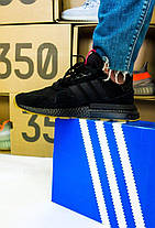 Кросівки Adidas ZX 500 RM Black And Bluebird, фото 2