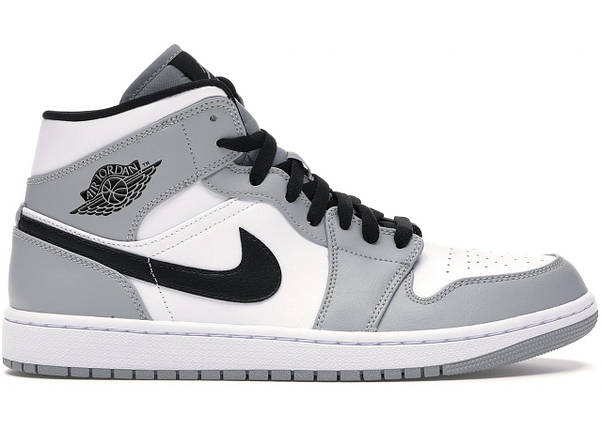 Кросівки Nike Air Jordan 1 Mid Light Smoke Grey, фото 2