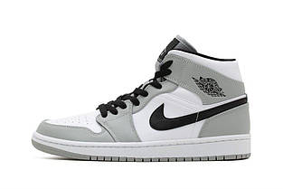 Кросівки Nike Air Jordan 1 Mid Light Smoke Grey, фото 3
