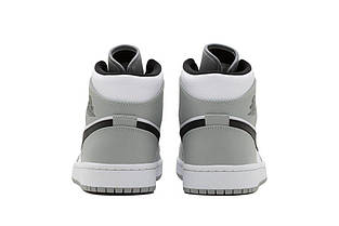 Кросівки Nike Air Jordan 1 Mid Light Smoke Grey, фото 2