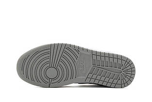 Кросівки Nike Air Jordan 1 Mid Light Smoke Grey, фото 3