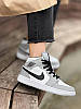 Кросівки Nike Air Jordan 1 Mid Light Smoke Grey, фото 9