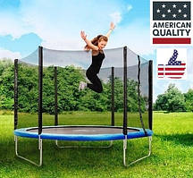 Батут 312 см KING SPORT США з сіткою і драбинкою