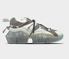 Кросівки Jimmy Choo Diamond Trail Trainers White Grey