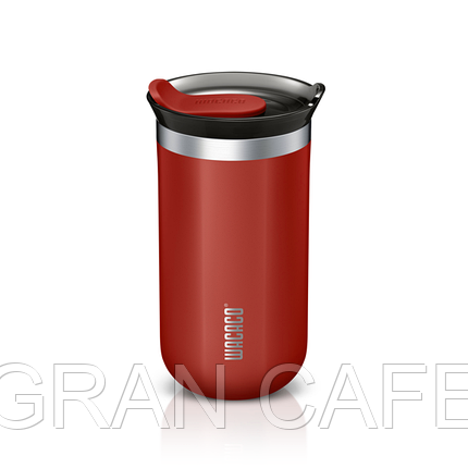 Октарома Лунго карминно-красный "Octaroma Lungo Carmine Red от WACACO®" Кружка с вакуумной изоляцией, фото 2
