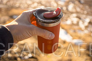 Октарома Лунго карминно-красный "Octaroma Lungo Carmine Red от WACACO®" Кружка с вакуумной изоляцией, фото 2
