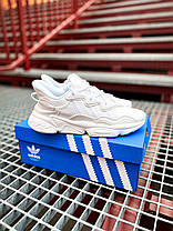 Кросівки Adidas Ozweego Triple White Leather, фото 3