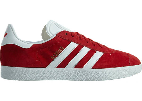 Кросівки Adidas Gazelle Scarlet Red/White/Gold Metallic, фото 1