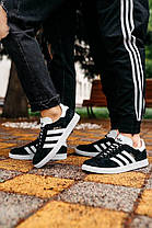 Кросівки Adidas Gazelle Core Black Cloud White Gold - BB5476, фото 4