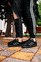 Кросівки Adidas Gazelle Triple Black, фото 2