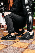 Кросівки Adidas Gazelle Triple Black, фото 2