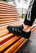 Кросівки Adidas Gazelle Triple Black, фото 3