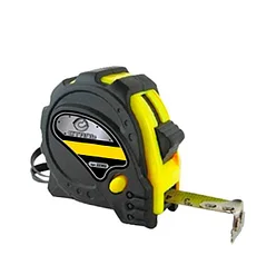 Рулетка вимірювальна 7.5мх25мм, прогумований корпус, Сталь (38321) 22303