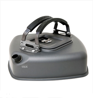 Чайник туристичний RidgeMonkey Square Large Kettle 1.1 л алюмінієвий для кемпінгу, риболовлі та походів