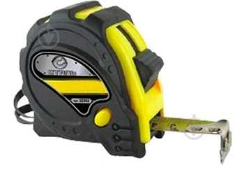 Рулетка вимірювальна 3мх16мм прогумовані вставки 1 стоп Сталь (51763) (22931)