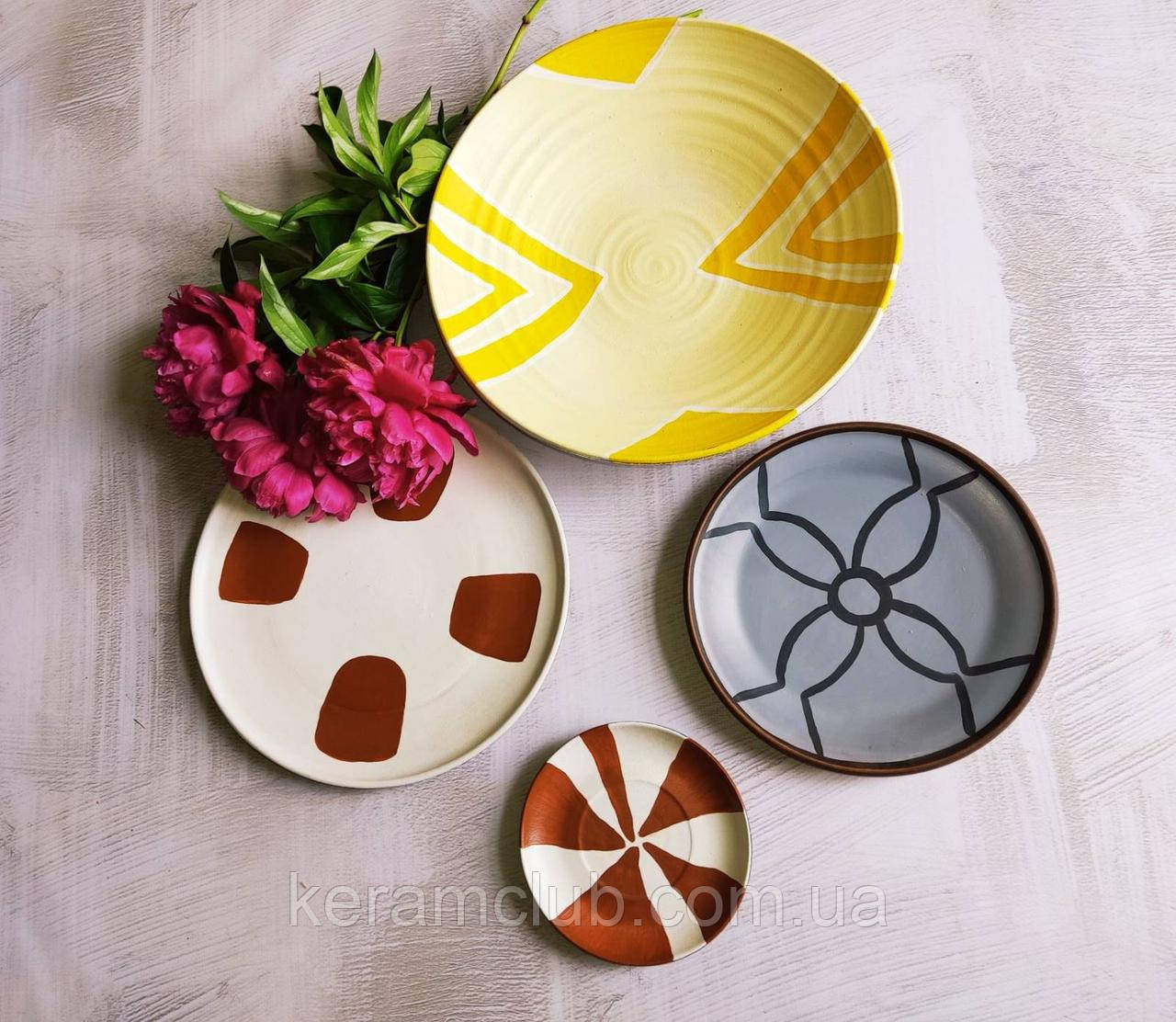 Набір настінних панно Керамклуб No14 4 об'єкти