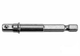 Тримач-адаптер торцевих головок YATO : квадрат- 1/4", L= 65 мм, HEX- 1/4", Cr-V (YT-04625)