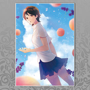 Плакат А3 Аніме Toki wo Kakeru Shoujo 003