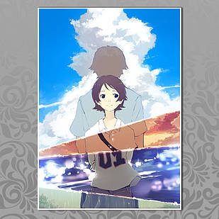 Плакат А4 Аніме Toki wo Kakeru Shoujo 004
