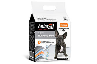 Пелюшки для собак AnimAll (Енімалл з активованим вугіллям) 60*60см/10шт.