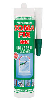 Силікон Soma Fix універсальний білий 310 мл (S301)