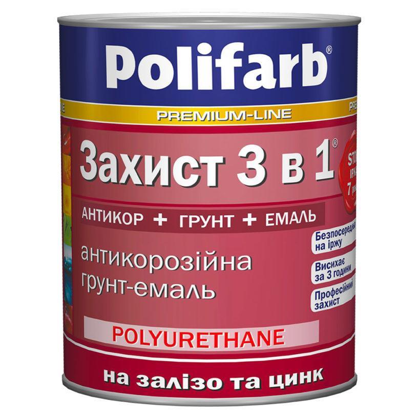 Емаль "Захист 3в1" на іржу черв.-кор 2,7 кг