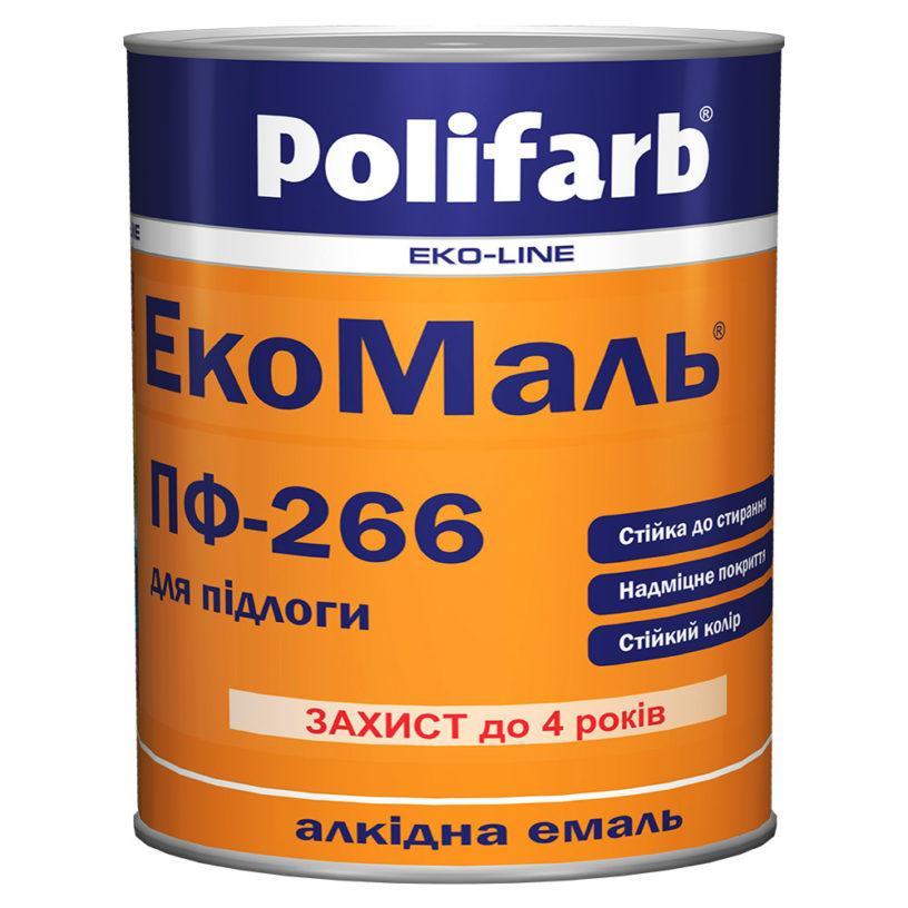 Емаль ЕкоМаль ПФ-266 жов.кор. 0,9 кг (Поліфарб)
