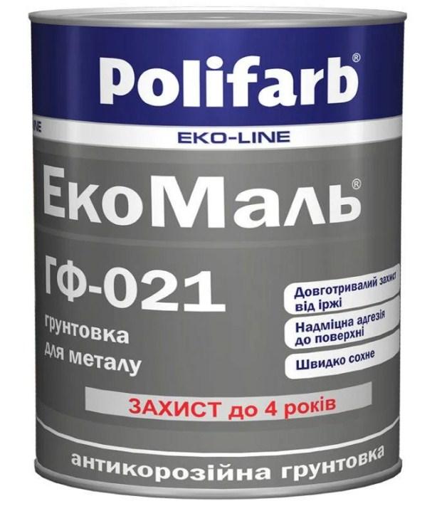 Емаль Polifarb ExtraMal ГФ-021 сірий 0,9 кг
