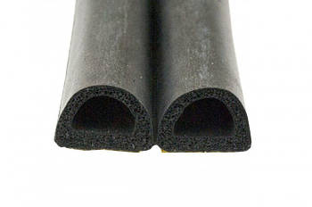 Ущільнювач гумовий CYCLONE D-тип 100 м чорний подвійний