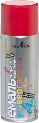 Емаль NEW TON універсальна 3002 темно-червона, аерозоль 400 мл, фото 1