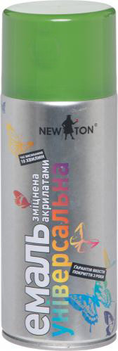 Емаль NEW TON універсальна 6010 світло-зелена, аерозоль 400 мл, фото 1