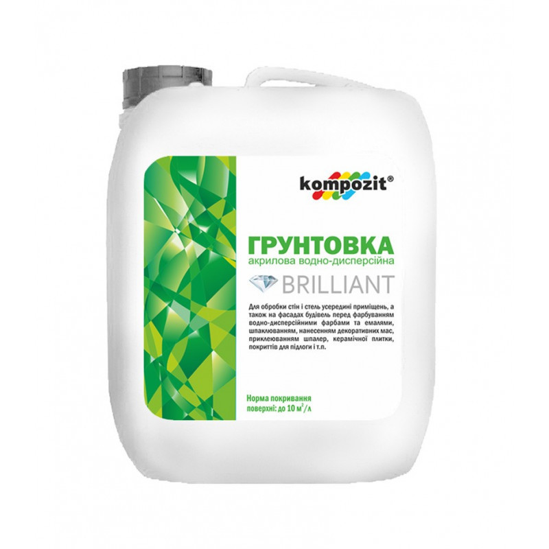 Грунтовка акрилова BRILLIANT "Kompozit" (5 л), фото 1
