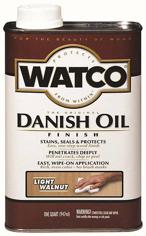 Данська олія, WATCO Danish Oil, колір Світлий горіх, банка 0,946 л., фото 2