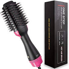 Фен Щітка для Волосся One Step Hair Dryer and Styler 3 в 1 фен гребінець, фото 3