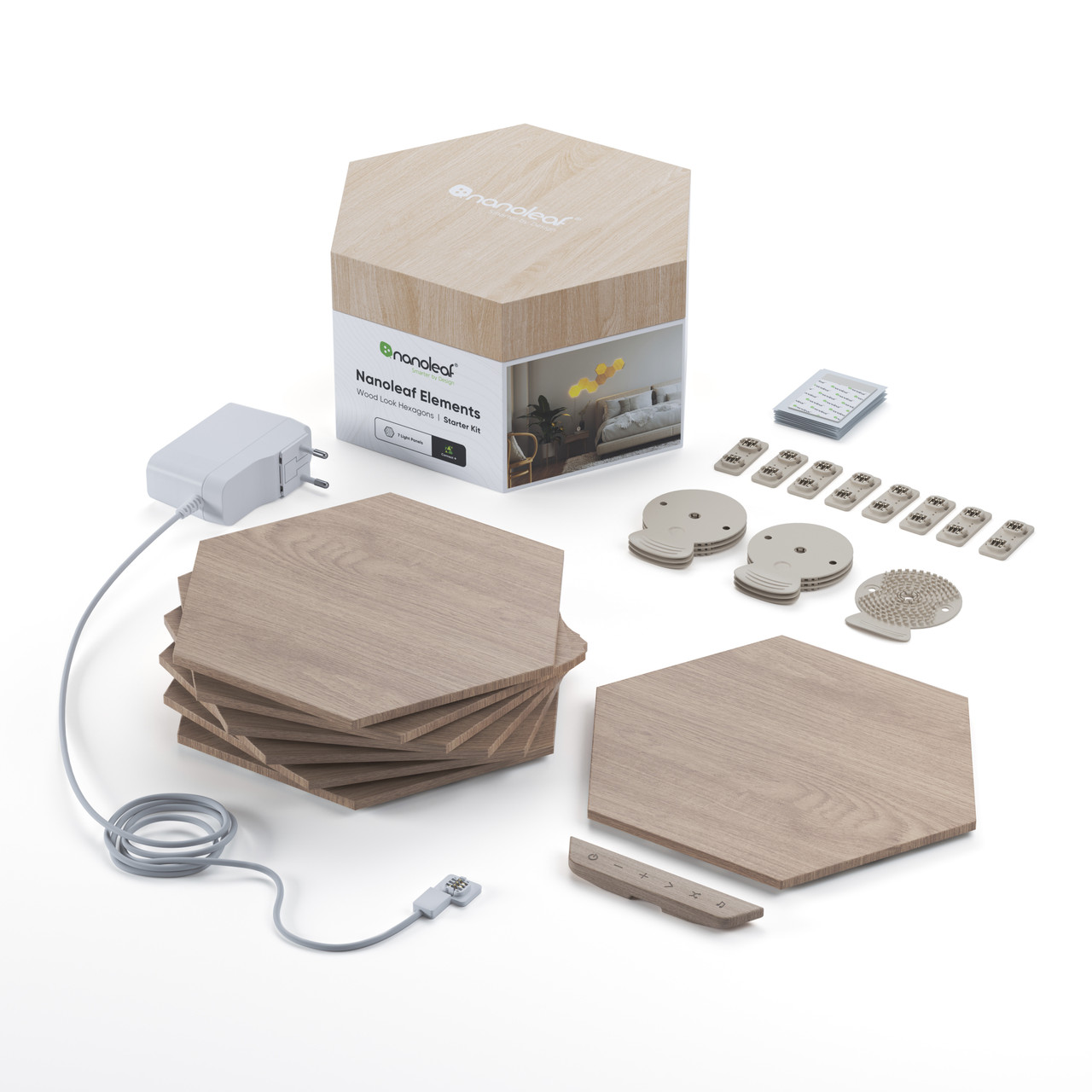 Розумна система освітлення Nanoleaf Elements - Hexagons Starter Kit Apple Homekit - 7 шт.