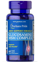 Для суглобів Puritan's Pride Glucosamine MSM Complex 60 капс, фото 2