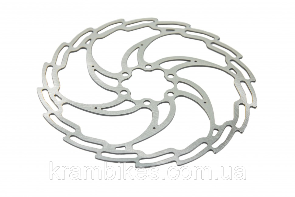 Ротор гальмівний CSC FLAME 180 мм сріблястий, фото 1