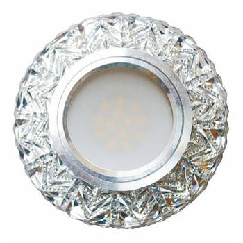 Світильник 7031 MR16 прозорий з led підсвіткою SMD2835 15leds (4000K) (5311)