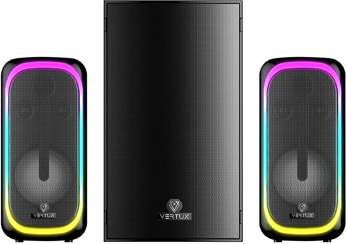 Акустична система Vertux SonicThunder-50 Вт 2.1 LED Black (sonicthunder-50.eu), фото 1