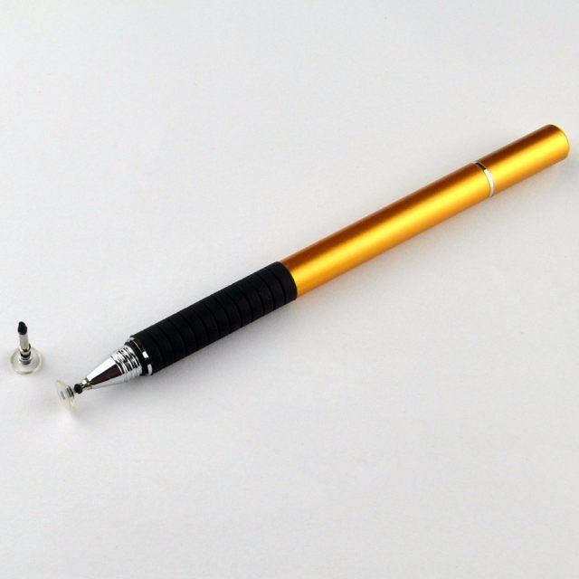Ємнісний Стилус Jot Pro високоточний, подвійний, алюмінієвий, з капілярною ручкою (Золотий)