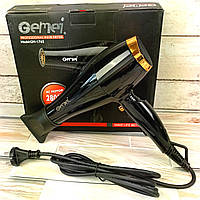 Профессиональный фен для волос Geemy by Gemei GM-1765 с насадкой концентратором и холодным воздухом ФОТО
