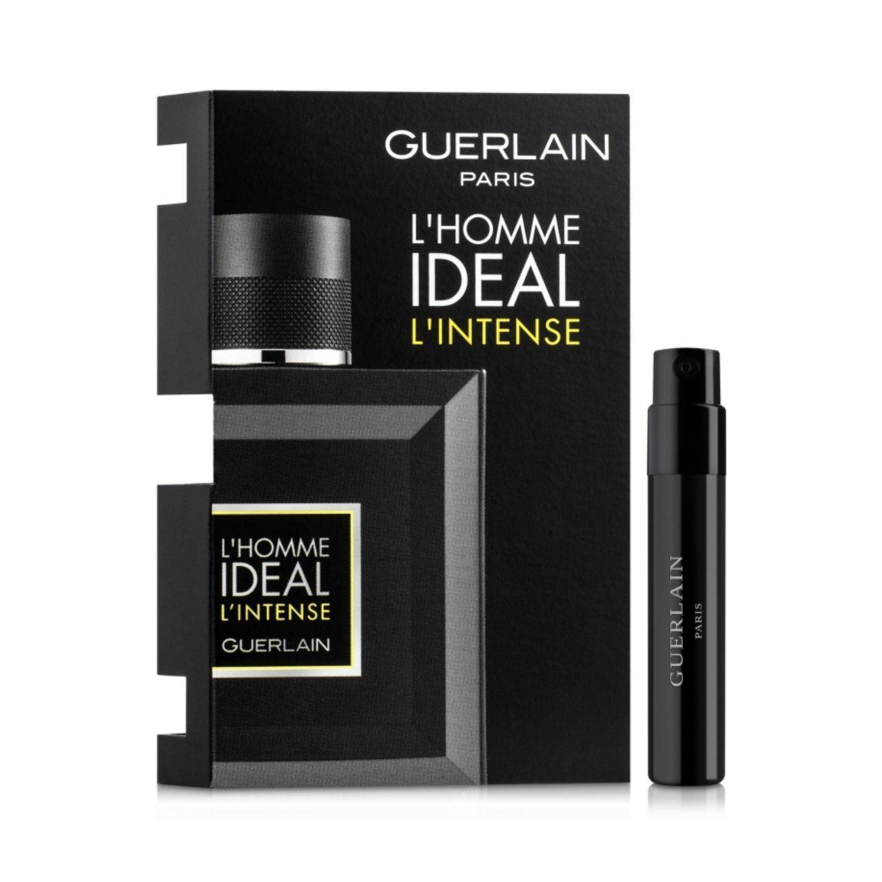 Чоловічі парфуми Guerlain L'Homme Ideal L'Intense 0,7ml оригінальний пробник, вечірній східний деревний аромат, фото 1