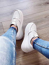Білі кеди на платформі 2021 Ditas White жіночі, фото 3
