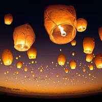 🔥 Хіт Продаж! Комплект Небесних ліхтариків на день народження 50 шт./пач.