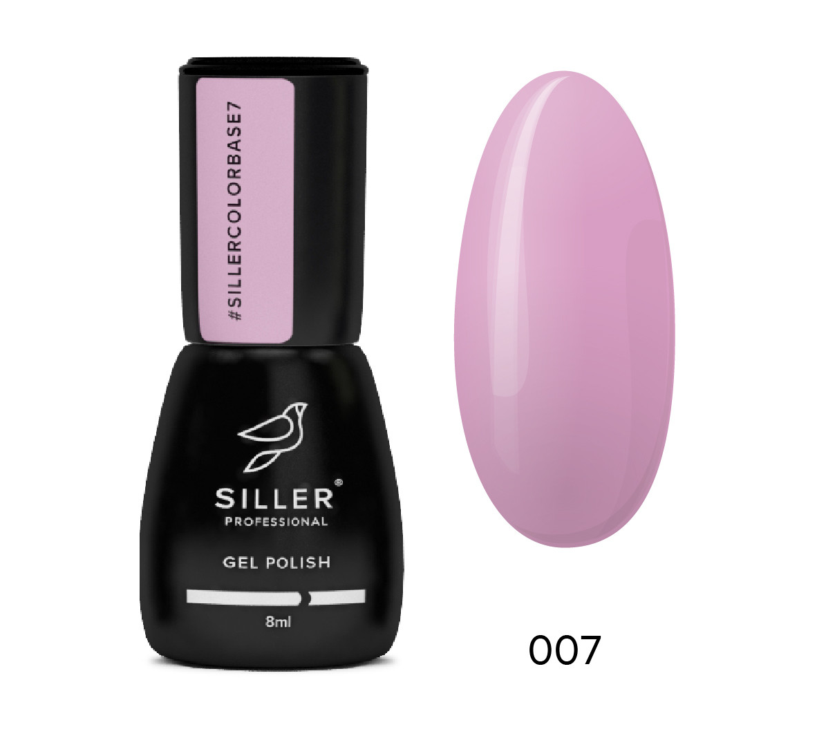 База для нігтів Siller Color Base камуфлювальна кольорова No 7 (8 мл)