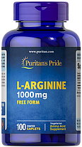 Аргінін Puritan's Pride L-Arginine 1000 mg 100 кап, фото 4